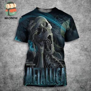 Metallica Pop Up Store Event Poster At Commonwealth Stadium Edmonton AB Canada On August 23rd 2024 M72 North America Tour 2024 All Over Print Shirt