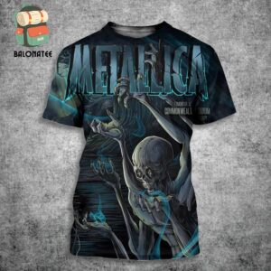 Metallica Pop Up Store Event Poster At Commonwealth Stadium Edmonton AB Canada On August 25th 2024 M72 North America Tour 2024 All Over Print Shirt