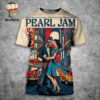 Pearl Jam Dark Matter World Tour 2024 Merch Event Poster At Ruoff Music Center Indianapolis Indiana On August 26th 2024 All Over Print Shirt