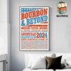 Bourbon And Beyond 2024 Highland Festival Grounds Patriotic Graffiti Screen Printed Poster Merchandise Limited Wall Decor Poster Canvas