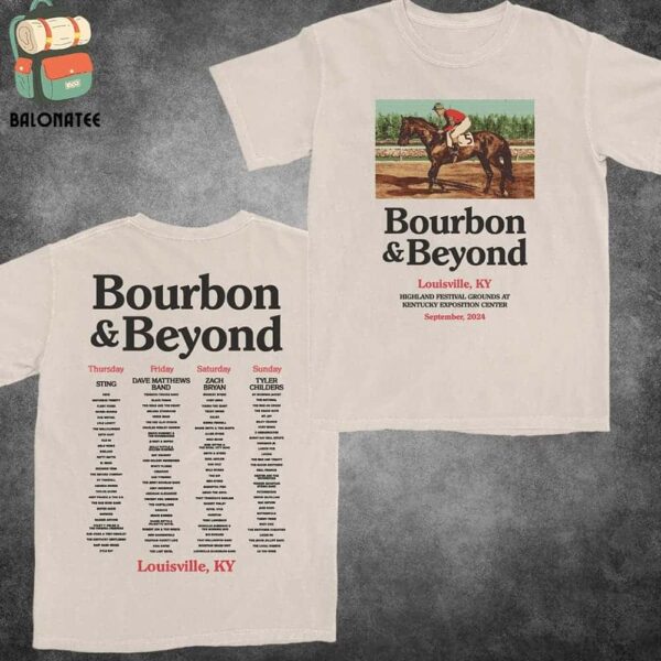 Bourbon And Beyond Louisville KY Highland Festival Grounds At Kentucky Exposition Center September 2024 Horseback Tee Merch Two Sides Classic T-Shirt