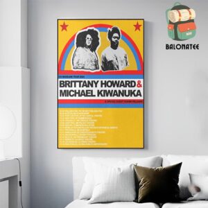 Brittany Howard Co Headline Fall Tour 2024 With Michael Kiwanuka Dates And Places List Wall Decor Poster Canvas