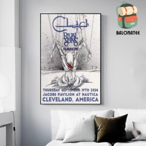 Clutch And Rivalson Event Fumanchu Poster At Jacobs Pavilion At Nautica Cleveland America On Thursday September 19th 2024 Wall Decor Poster Canvas