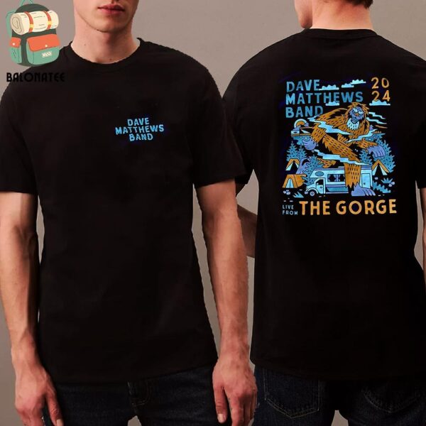 Dave Matthews Band Night 3 Event Merch Tee At The Gorge Amphitheatre George WA On September 1st 2024 Two Sides Classic T-Shirt