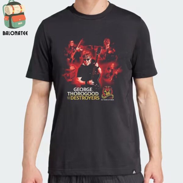 George Thorogood And The Destroyers 2024 50 Years Of Rock Tour Classic T-Shirt