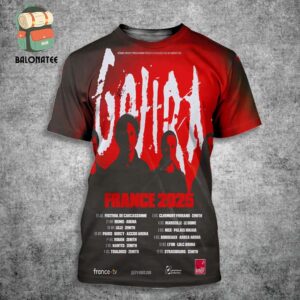 Gojira Announces France Tour 2025 Dates And Places List All Over Print Shirt