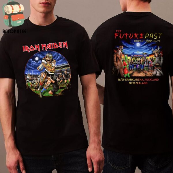 Iron Maiden The Future Past Tour 2024 Event Tee At Spark Arena Auckland New Zealand On September 16th 2024 Two Sides Classic T-Shirt