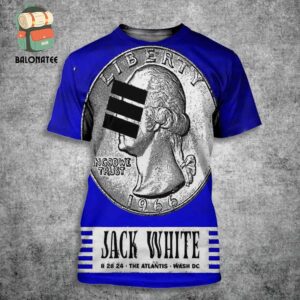 Jack White Event Poster At The Atlantis Washington DC On August 28th 2024 All Over Print Shirt