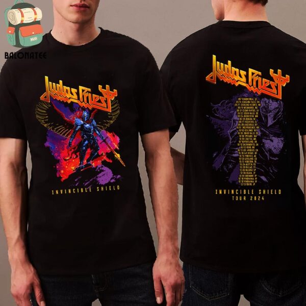 Judas Priest The Invincible Shield Tour 2024 Serpent Tee Merchandise Limited Two Sides Classic T-Shirt