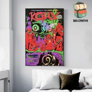 King Gizzard And The Lizard Wizard Event Poster Rainbow Foil Edition At Megacorp Pavilion Newport Kentucky On August 25th 2024 Home Decor Poster Canvas