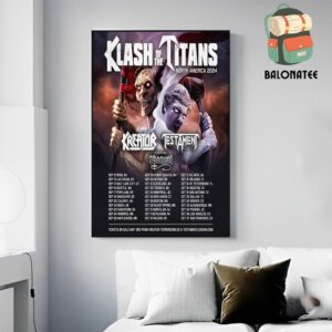 Klash Of The Titans Returns To North America 2024 Official Poster Dates And Places List Wall Decor Poster Canvas