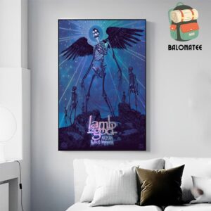 Lamb Of God Rainbow Foil Color Event Merch Limited Poster At Red Rocks Amphitheatre On August 29th 2024 Wall Decor Poster Canvas