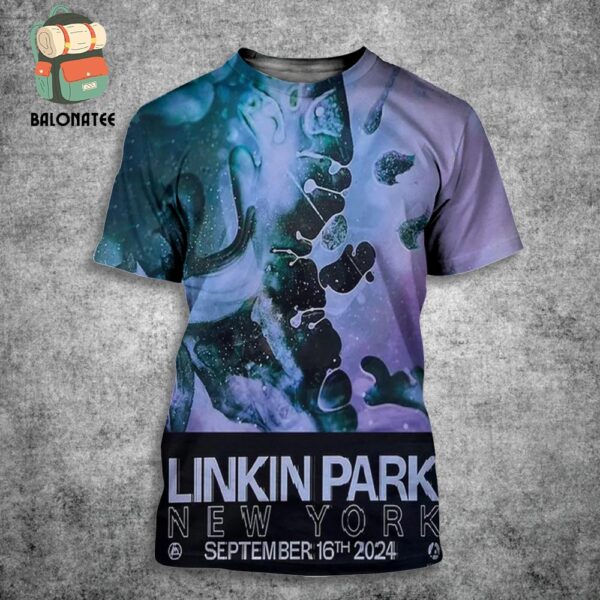 Linkin Park From Zero World Tour 2024 Event Poster At Barclay Center New York NY On Septmber 16th 2024 All Over Print Shirt