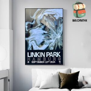 Linkin Park From Zero World Tour 2024 Event Poster At Hamburg Germany On September 22nd 2024 Wall Decor Poster Canvas