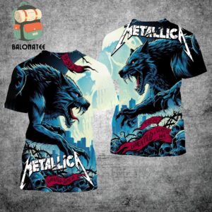 Metallica M72 North American Tour 2024 Pop Up Store Merch Combined 2 Nights Poster At Lumen Field Seattle WA On Aug 30th And Sep 1st 2024 All Over Print Shirt