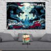 Metallica M72 North American Tour 2024 Pop Up Store Merch Night 2 Poster At Lumen Field Seattle WA On September 1st 2024 Home Decor Poster Canvas