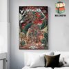 Metallica M72 World Tour 2024 Final Weekend Event Poster At Estadio GNP Seguros Mexico City On September 27th 2024 Wall Decor Poster Canvas