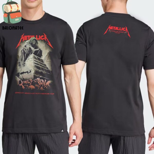 Metallica M72 World Tour 2024 Night 1 Event Tee At Pop Up Store In Estadio GNP Seguros Mexico City Mexico On September 20th 2024 Two Sides Classic T-Shirt