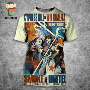 Misson Bayfest Sunday Show Poster Cypress Hill And Wiz Khalifa The Only Choice Smoke And Unite At San Diego CA On September 29th 2024 All Over Print Shirt