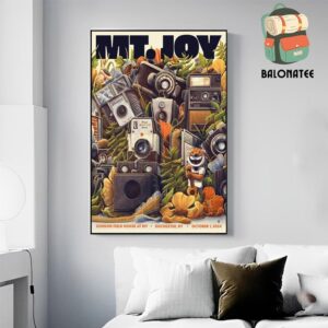 Mt Joy Band Event Poster At Gordon Field House At Rit Rochester NY On October 1st 2024 Wall Decor Poster Canvas