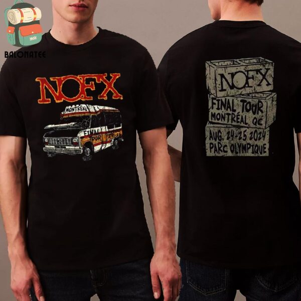 NOFX Sum 41 The Final Tour 2024 Event Tee Punk In Drublic Parc Olympique Montreal QC On August 24-25 2024 Two Sides Classic T-Shirt