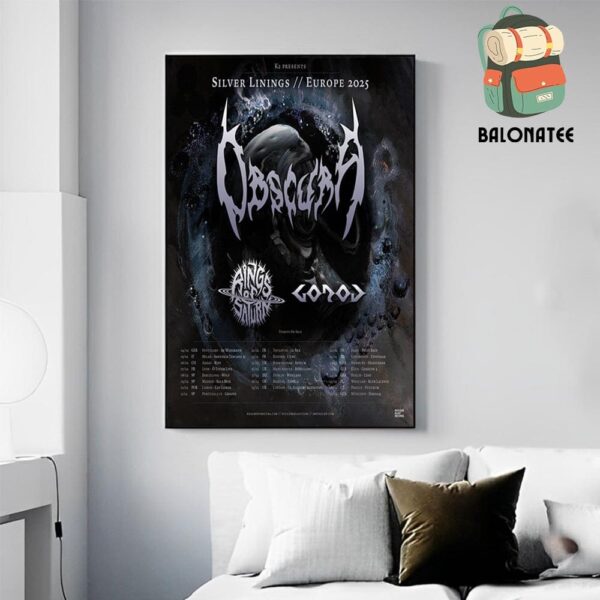 Obscura Silver Linings European Tour Set To Kick Off In February 2025 At Germany Wall Decor Poster Canvas