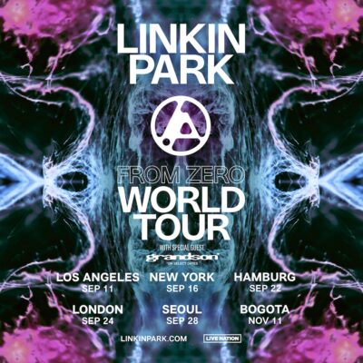 Official Poster Linking Park From Zero World Tour 2024 With Special Guest Grandson