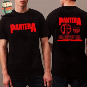 Pantera UK EU Tour In Early 2025 With Special Guest Power Trip Dates And Places List Two Sides Classic T-Shirt