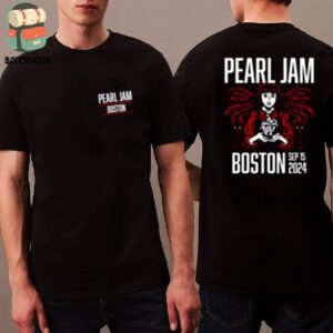 Pearl Jam Dark Matter World Tour 2024 Event Tee At Fenway Park Boston MA On September 15th 2024 Two Sides Classic T-Shirt