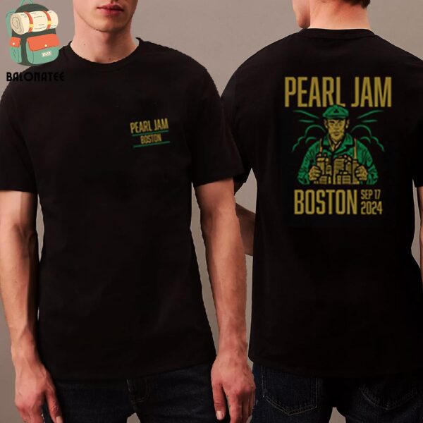 Pearl Jam Dark Matter World Tour 2024 Event Tee Night 2 At Fenway Park Boston MA On September 17th 2024 Two Sides Classic T-Shirt