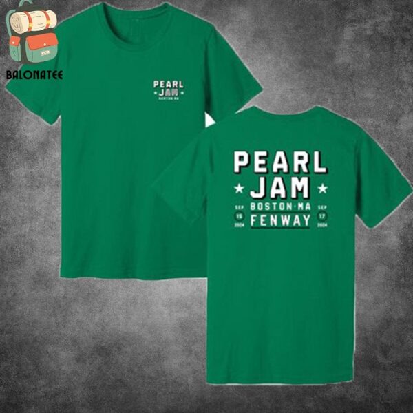 Pearl Jam Dark Matter World Tour 2024 Lansdowne Tee At Fenway Park Boston MA On September 15th 2024 Two Sides Classic T-Shirt