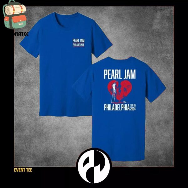 Pearl Jam Dark Matter World Tour Event Tee Night 2 At Wells Fargo Center Philadelphia PA On September 9th 2024 Two Sides Classic T-Shirt