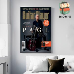 A New Interview With Jimmy Page Is The Cover For The Final Print Edition Of Guitar Player Magazine Release On October 15th 2024 Wall Decor Poster Canvas