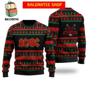 ACDC Music Band Ugly Sweater Gifts ACDC Band Gift For Fans Ugly Sweater- Best Christmas Gifts 2024