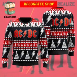 ACDC Rock Band Christmas Ugly Sweater- Best Christmas Gifts 2024