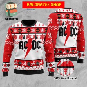 ACDC Snow Merry Christmas Ugly Sweater