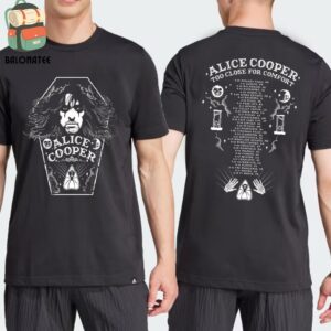 Alice Cooper Cosmic 2024 Tour Back Tee Too Close For Comfort Dates And Places List Two Sides Classic T-Shirt