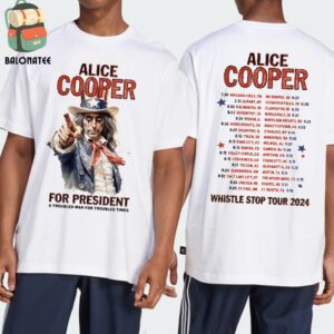 Alice Cooper For President Whistle Stop Tour 2024 Dates And Places List Two Sides Classic T-Shirt