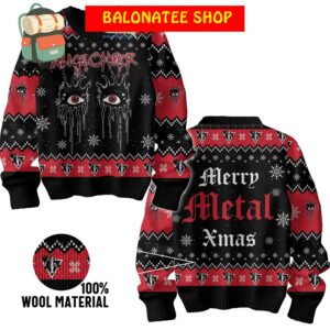 Alice Cooper Merry Metal Christmas Ugly Sweater