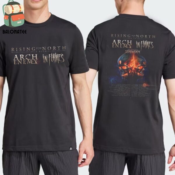 Arch Enemy Rising From The North 2024 Tour With In Flames And Soil Work Dates And Places List Two Sides Classic T-Shirt