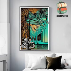 Billy Strings Artwork Poster First Night Print By Phan Gear Prints At Gainbridge Fieldhouse Indianapolis IN On October 11th 2024 Wall Decor Poster Canvas