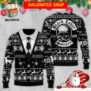 Black Label Society Snow Christmas Ugly Sweater