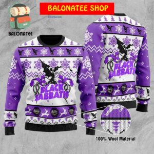 Black Sabbath Snow Merry Christmas Ugly Sweater