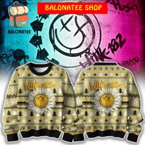 Blink 182 Sunflower Angels And Airways Ugly Sweater