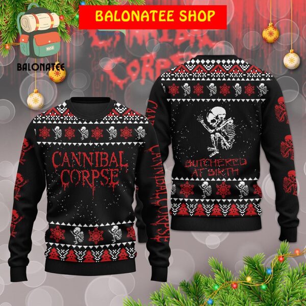 Cannibal Corpse Butchered At Birth Christmas Winter Holidays Ugly Sweater