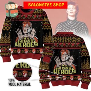 David Bowie We Can Be Heroes Ugly Sweater