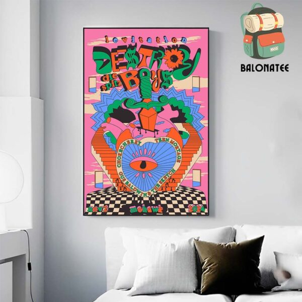 Destroy Boys Poster In Levitation Festival At Mohawk On November 2nd 2024 Wall Decor Poster Canvas