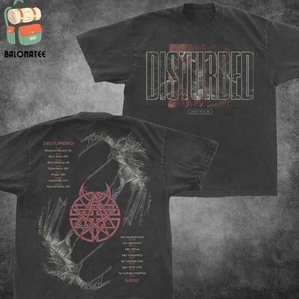 Disturbed Tour 2024 Logo Tee Merchandise Limited Two Sides Classic T-Shirt