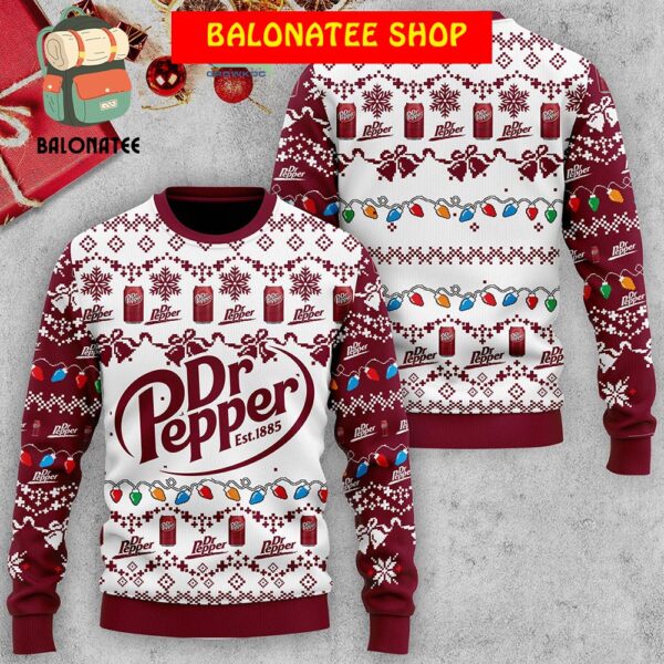 Dr Pepper EST 1885 Christmas Ugly Sweater