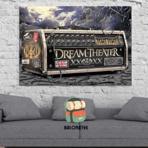 Dream Theater Offcial 40th Anniversary Concert Poster At The O2 Lodon On October 20th 2024 Wall Decor Poster Canvas